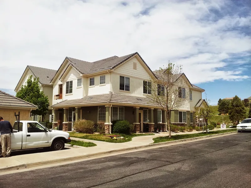 Home exterior with freshly painted siding and clean trim lines